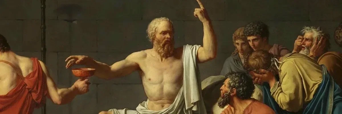 Detail from The Death of Socrates